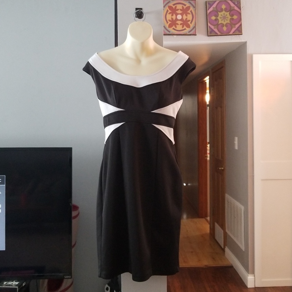 Black and white dress